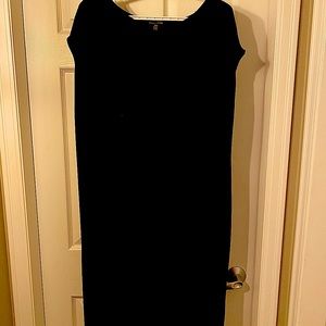 Eileen Fisher Sleeveless Black Tunic (XL)